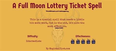 free money spells to win a lottery